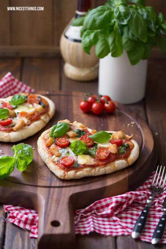 Herzpizza / Pizza in Herzform mit Géramont und Hähnchen | Essen ...