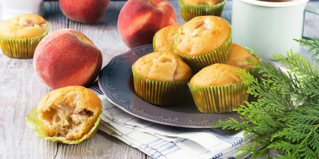 Pfirsich Joghurt Muffins ohne Zucker - Sweet &amp; Healthy
