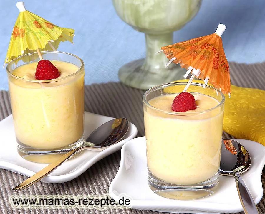 Mango Joghurt im Glas | Mamas Rezepte - mit Bild und Kalorienangaben