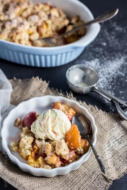 nektarinen-mandel-crumble | Essen für die seele, Rezepte mit obst und ...