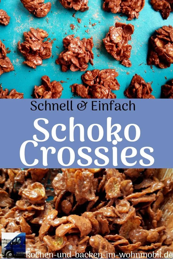 Schoko Crossies aus Cornflakes und geschmolzener Schokolade › kochen ...