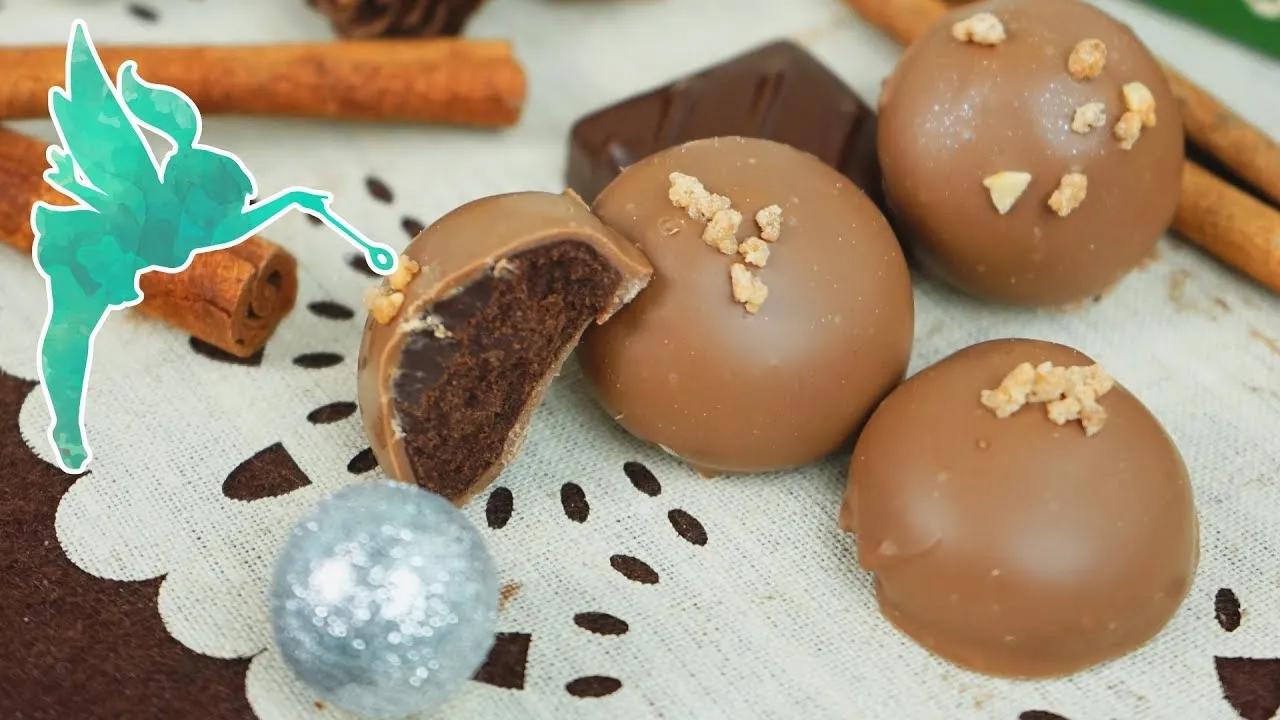 Aufgespritze Pralinen - Lebkuchen Pralinen selber machen mit 4 Zutaten ...