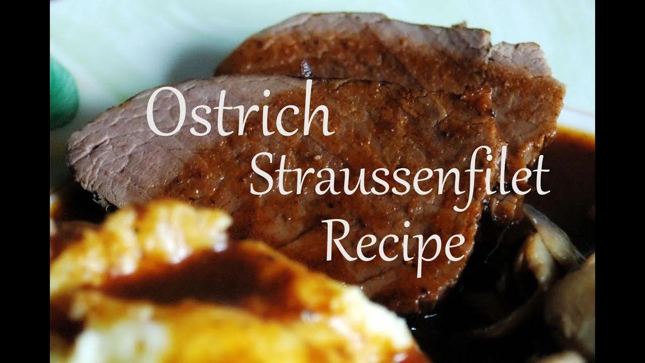 Ostrich Straussenfilet Rezept Zubereitung Recipes mit Pilzen - YouTube