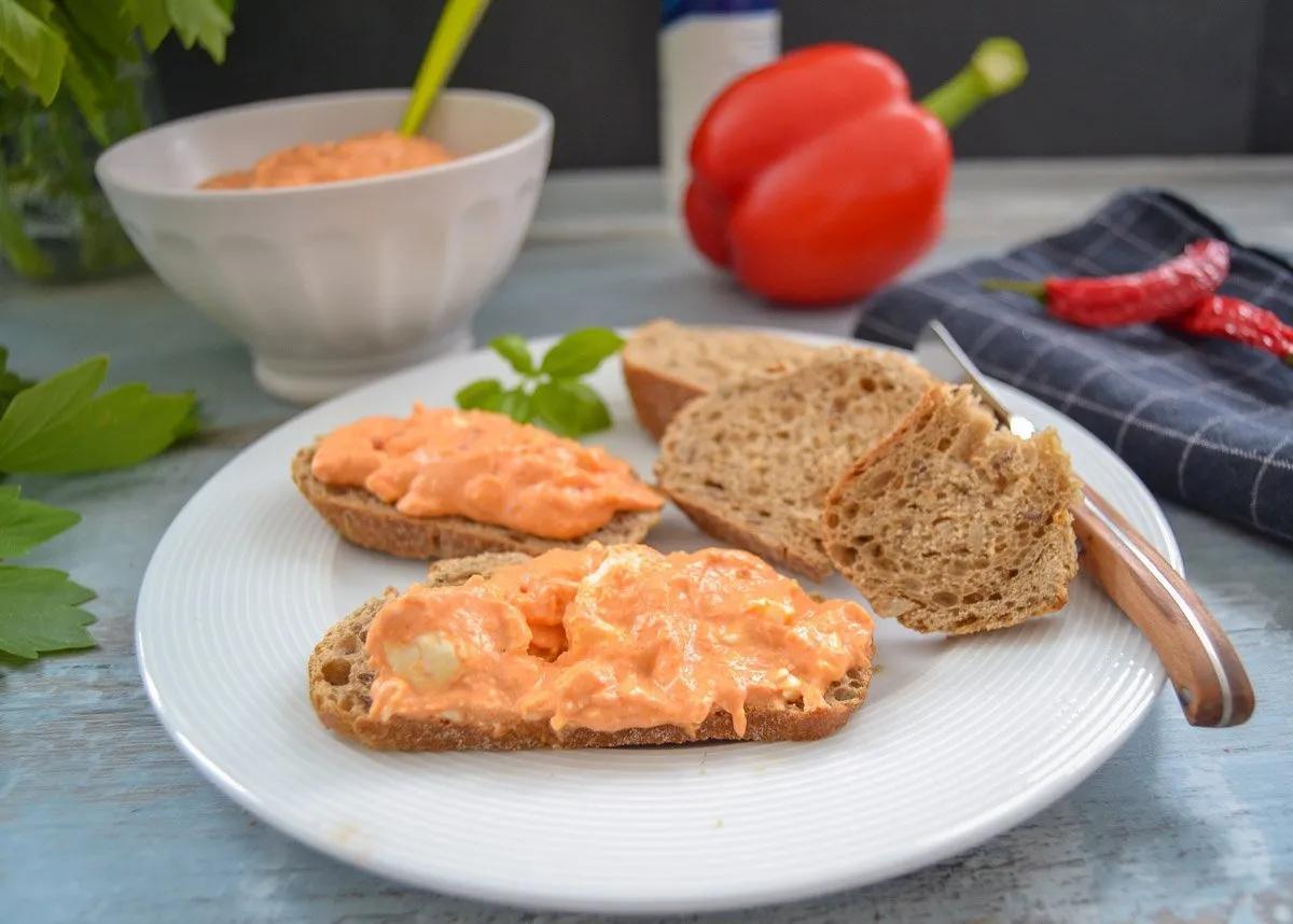 Paprika Feta Dip Rezept griechischer Dip - Kochen aus Liebe