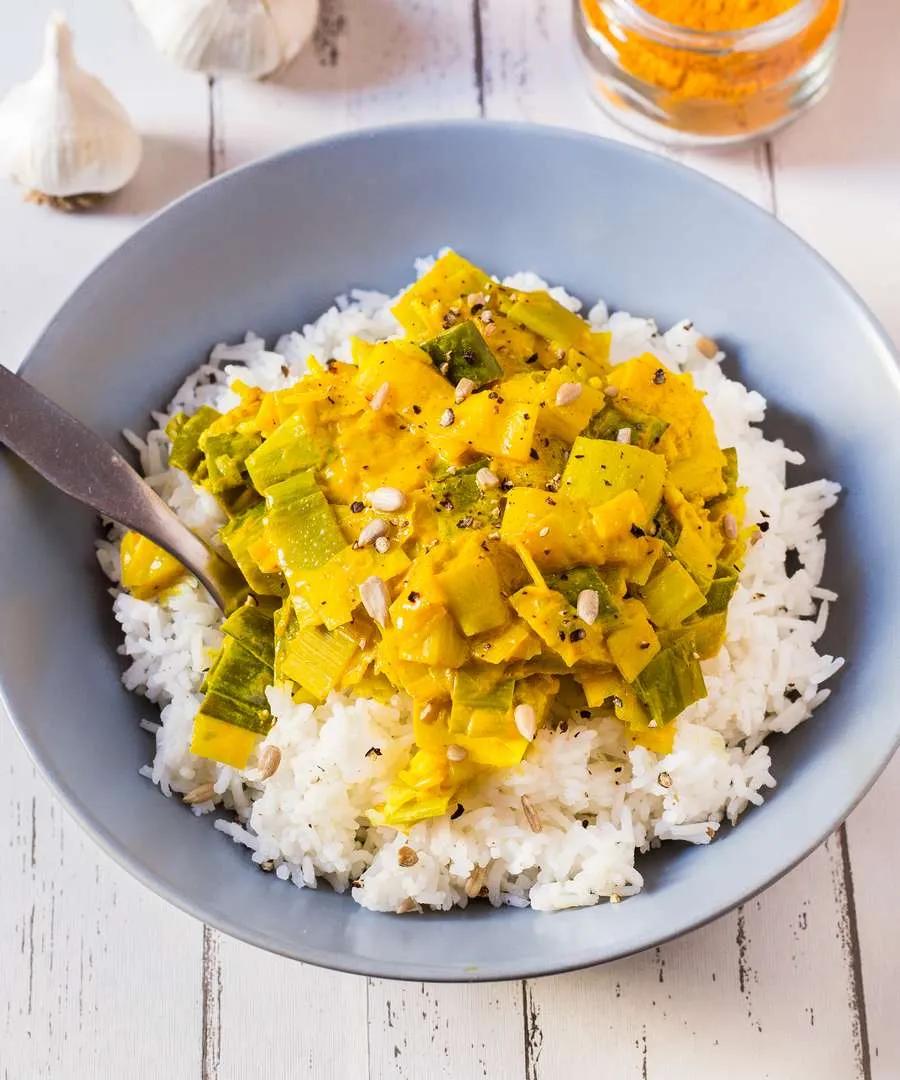 Easy Vegan Leek Curry | 3 Ingredients, Gluten-Free – Blooming Nolwenn