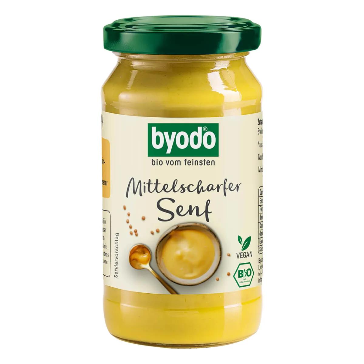 Byodo - Mittelscharfer Senf - 200 ml | ecoget.de