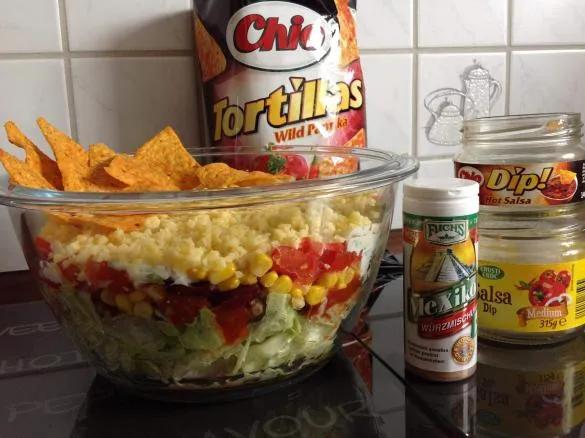 Taco Salat Mexikanischer Schichtsalat von JetteK. Ein Thermomix ...