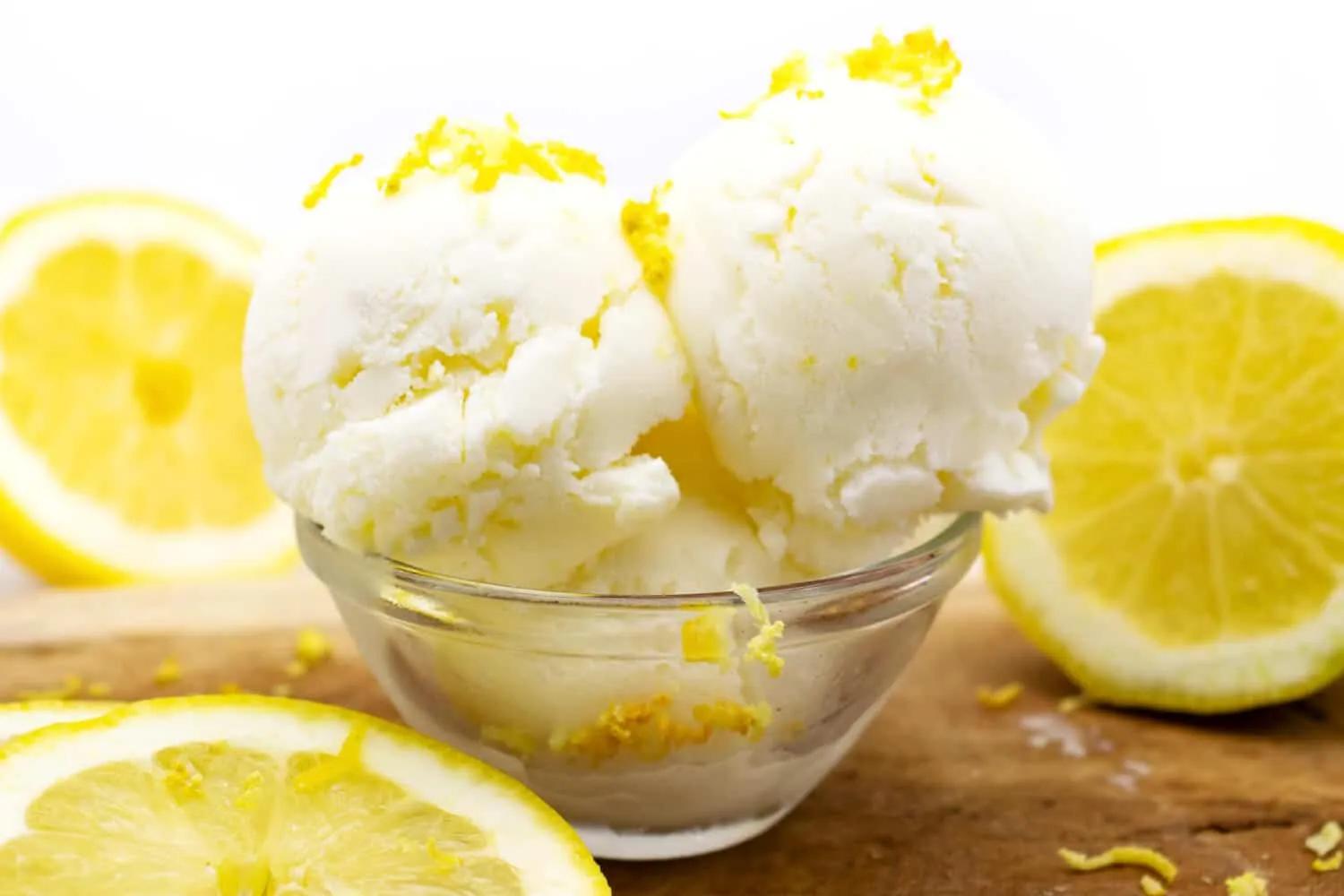 Buttermilch Zitronen Eis selber machen ohne Zucker - Staupitopia Zuckerfrei