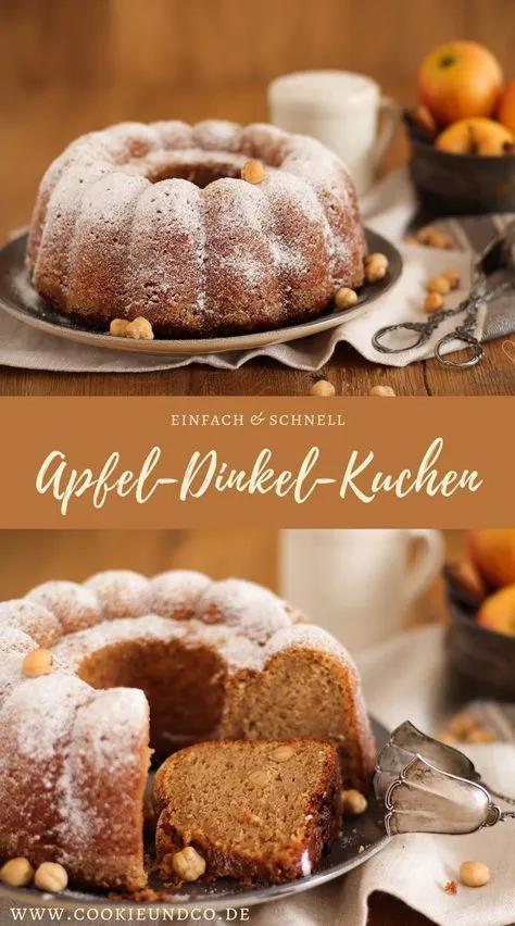 Apfel-Dinkel-Kuchen (Familienrezept) | Dinkel kuchen, Einfach backen ...