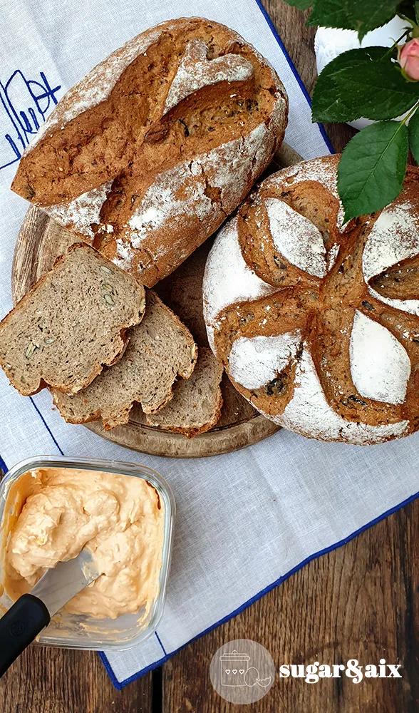 Roggenmischbrot mit Sauerteig – sugarandaix