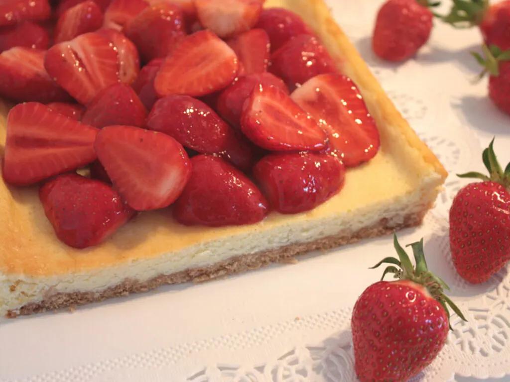 American Cheesecake (Käsekuchen nach amerikanischer Art) - einfach ...