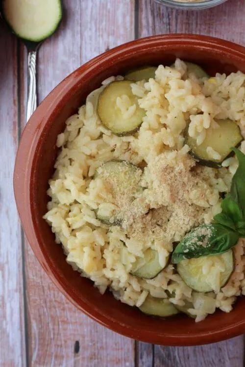 Zucchini risotto – easy vegan recipe