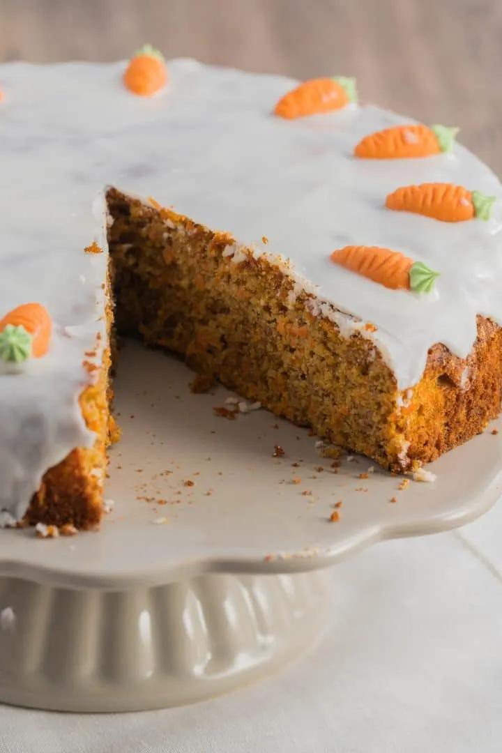 Moist Gluten-free Carrot Cake | Baking for Happiness