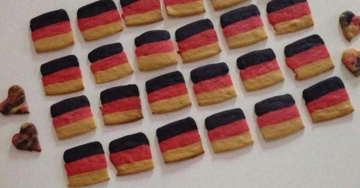 Deutschland-Kekse (Butterkekse) WM / EM Kekse | Butterkekse, Rezept ...