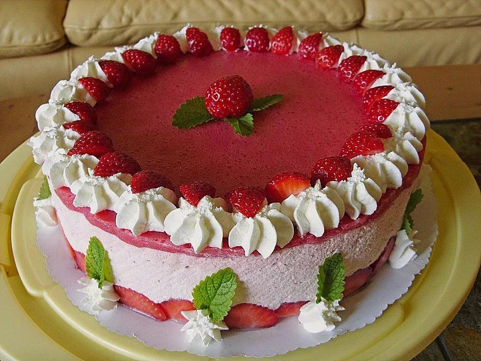 Erdbeercreme -Torte von floridalady87| Chefkoch