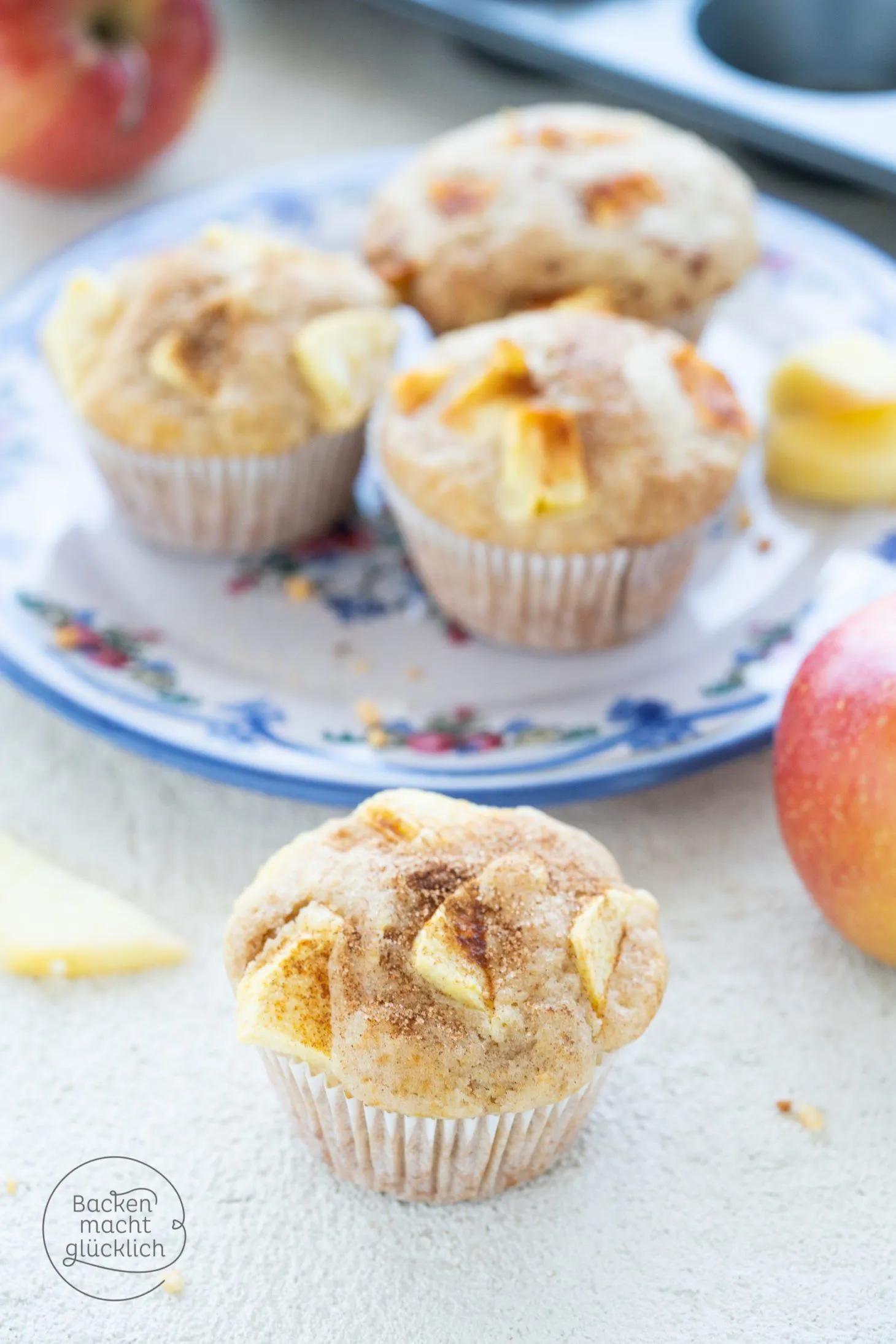 Auf der Suche nach einfachen, schnellen Apfel-Muffins mit Buttermilch ...