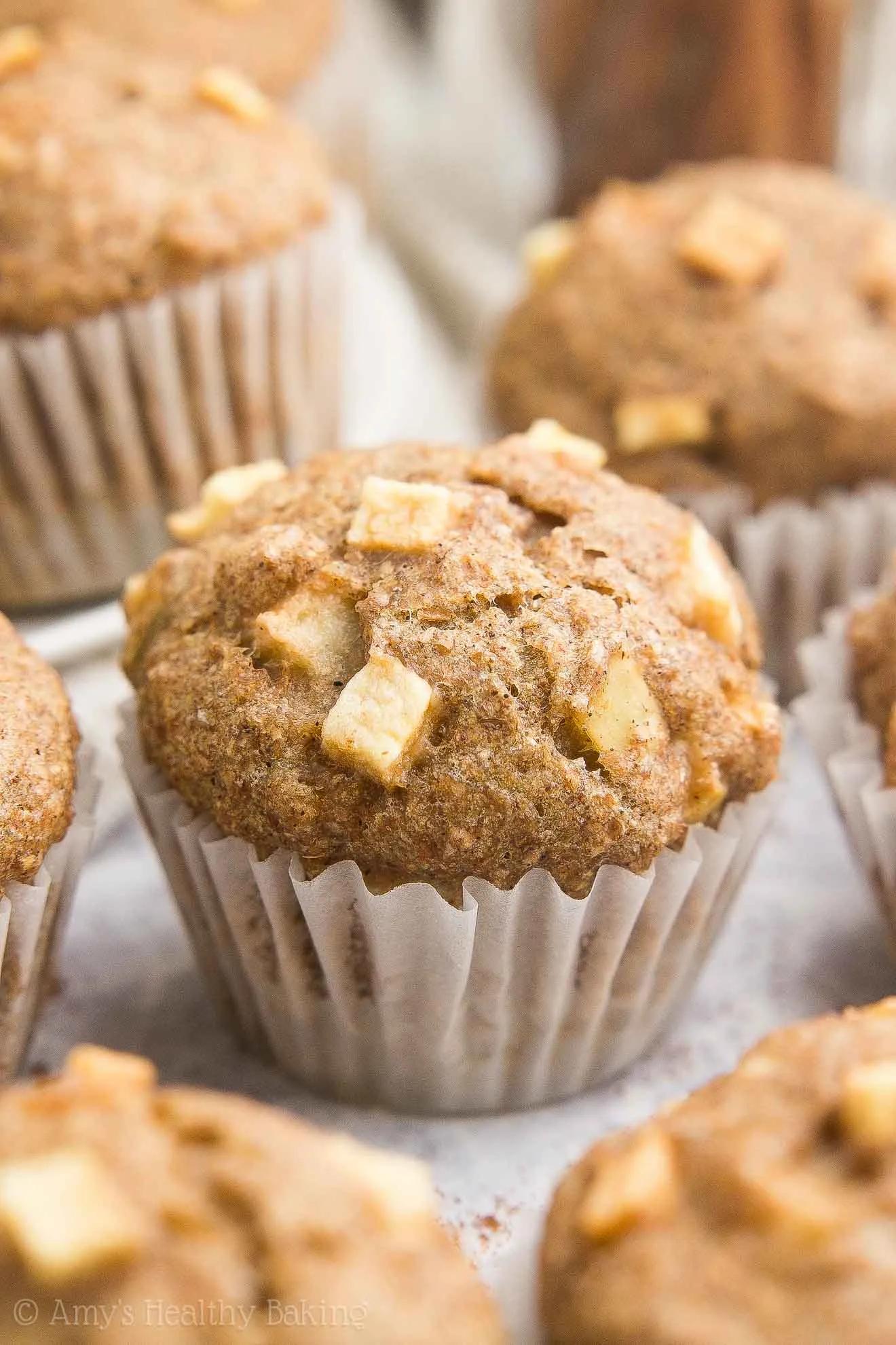 Healthy Cinnamon Apple Mini Muffins | Amy&amp;#39;s Healthy Baking
