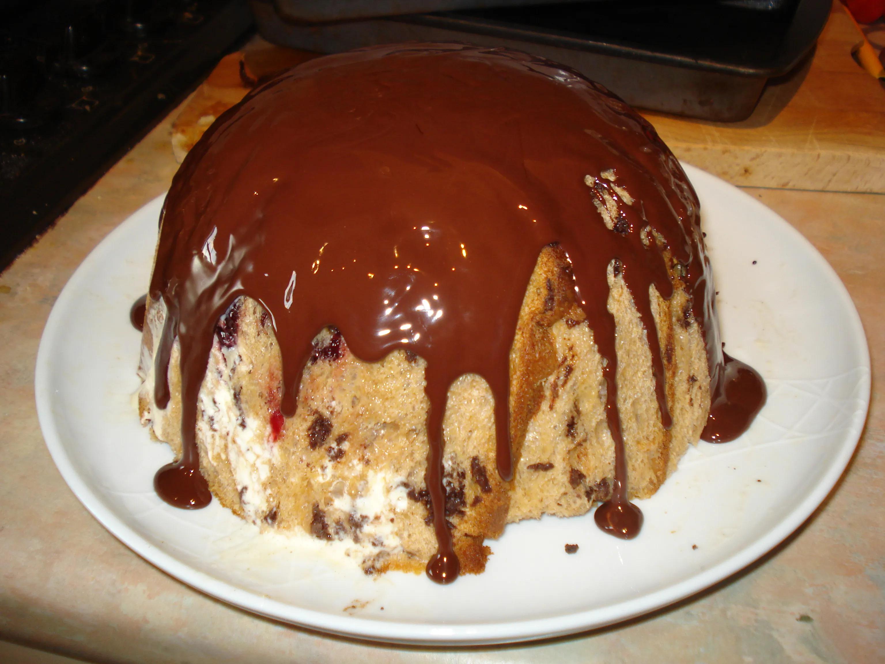 winter christmas pudding bombe - BigSpud