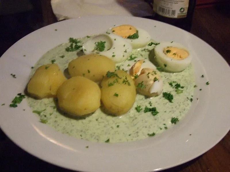La Sauce verte, Hessische grüne Soße ; une spécialité de la Hesse ...