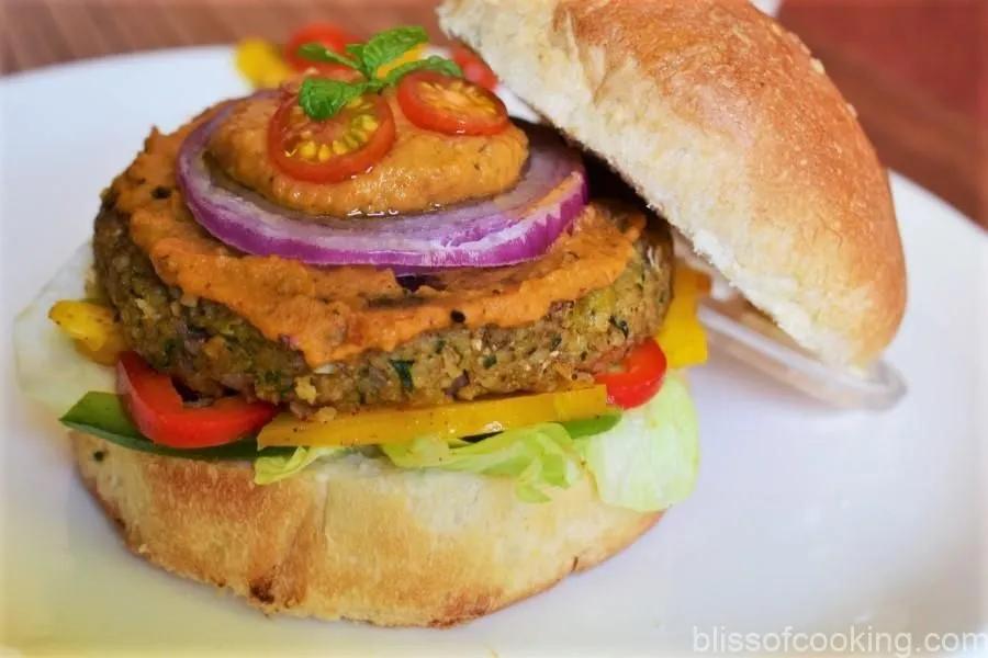 Vegan Bulgur Wheat and Cauliflower Burger - Bliss of Cooking ...