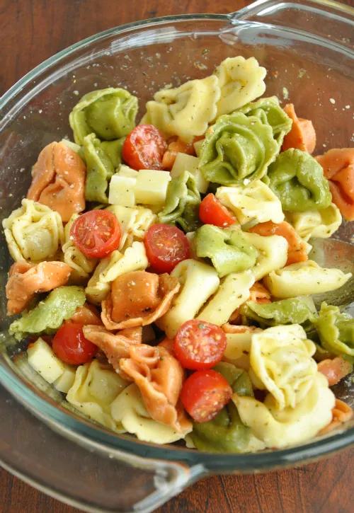 Tortellini Pasta Salad - Vegetarian + Perfect for a Party!