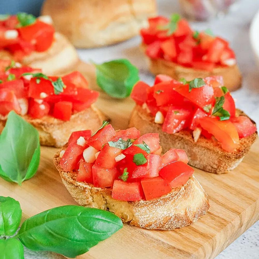 Bruschetta mit Tomaten und Knoblauch - Leckere Ideen