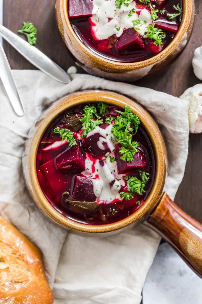 Rote Beete Suppe (Vegane Borsch) - Veggie Jam