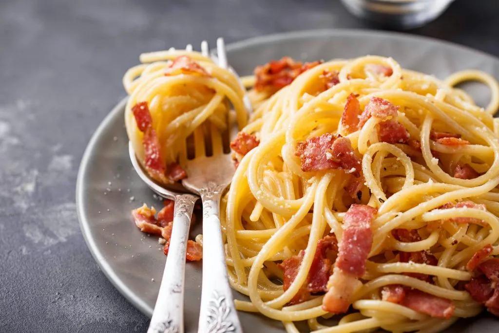 Spaghetti Carbonara Recipe - Italian Pasta from Rome Pasta Carbonara ...