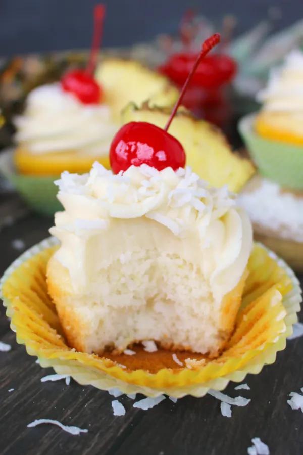 Pina Colada Cupcakes | Delightful E Made