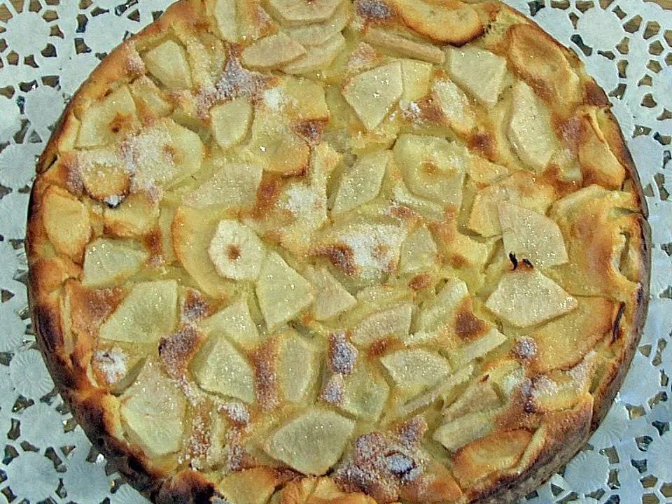 Gedeckter Apfel Birnen Kuchen Backschule - De Rezepte