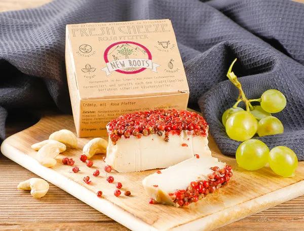 Bio Veganer Käse Rosa Pfeffer von New Roots liefern lassen