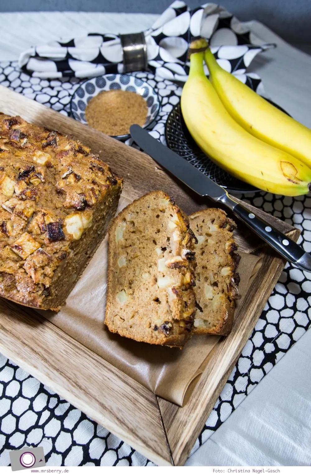 Rezept für leckerstes Apfel-Zimt-Bananenbrot – ohne Nüsse | Zimt ...