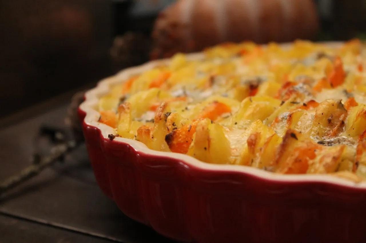 Kürbis-Kartoffel-Gratin mit Gorgonzola | cuplovecake