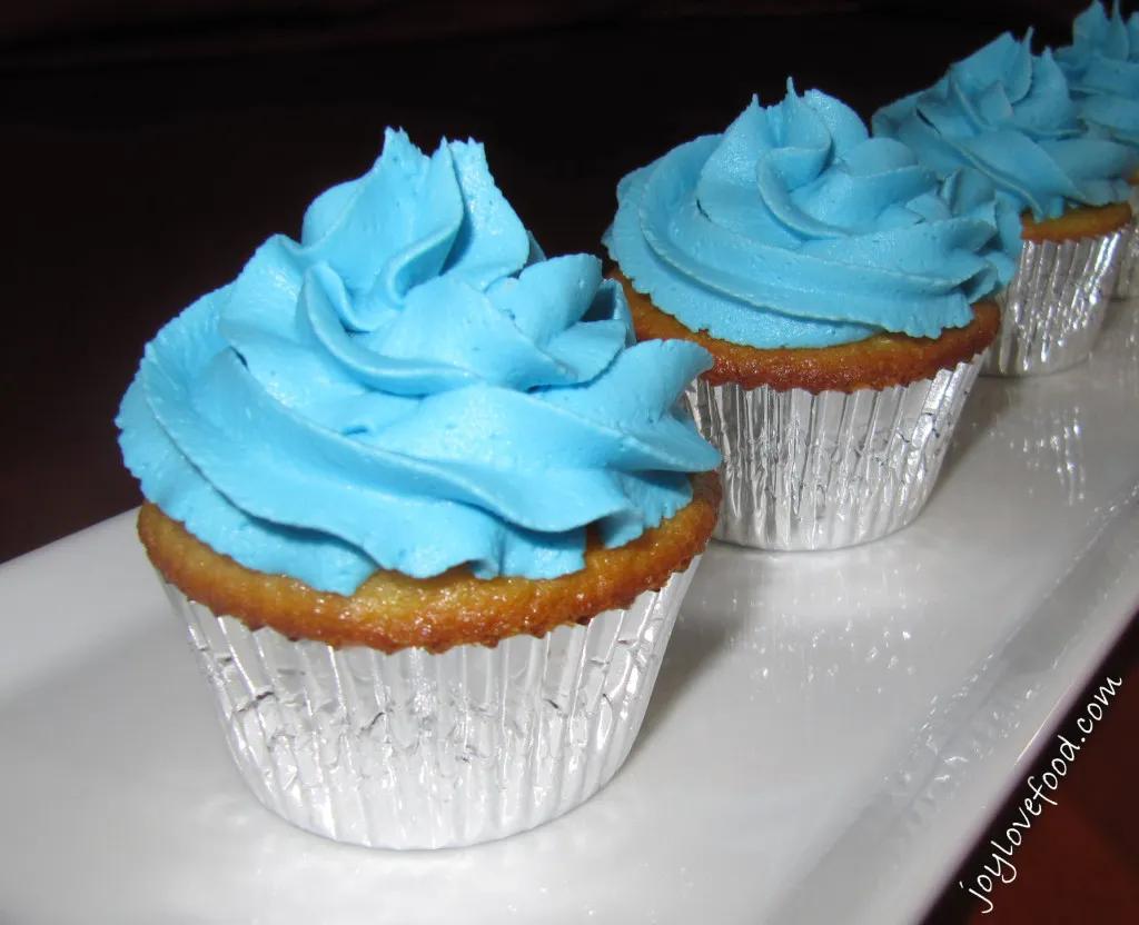 Vanilla Cupcakes with Buttercream Frosting - Joy Love Food