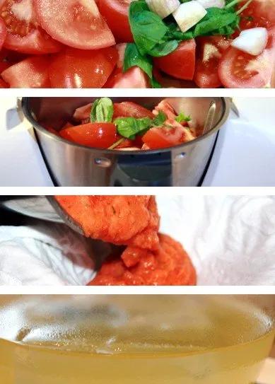 Klare Tomatenessenz - Kochen für Angeber