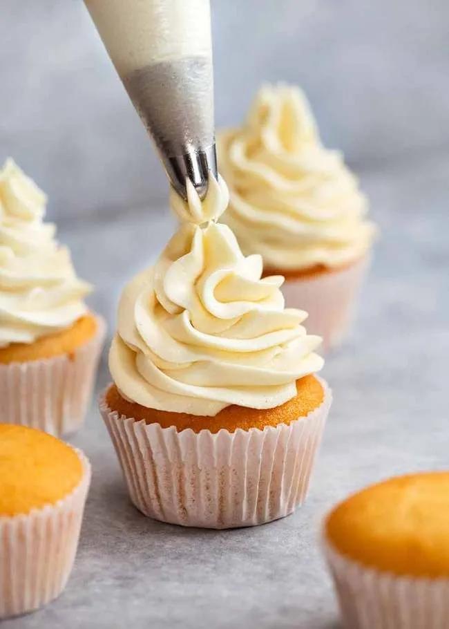 My Secret, Less-Sweet Fluffy Vanilla Frosting | Recipe | Vanilla ...