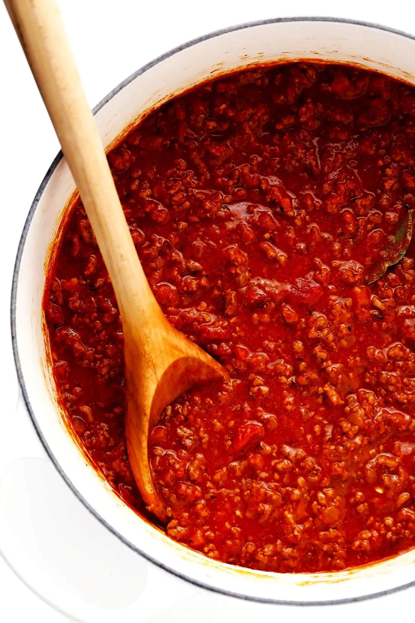 Bolognese Sauce Recipe | Gimme Some Oven | Cafe Lier