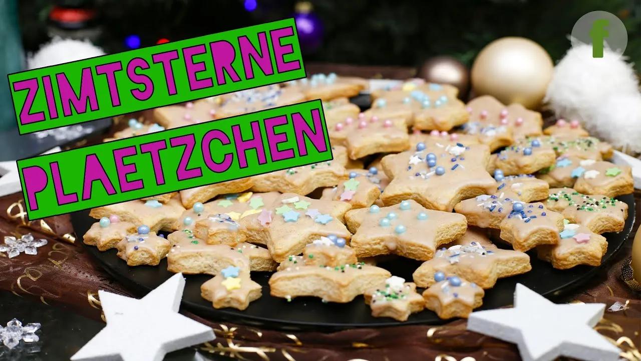 Zimtsterne Plätzchen | schnelle Weihnachtsplätzchen - YouTube