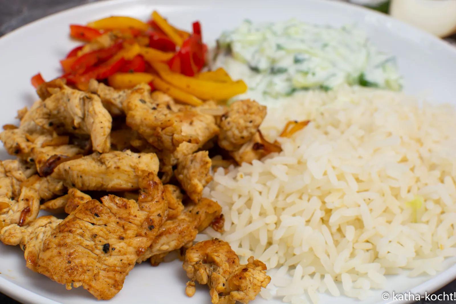 Putengyros mit Reis und Tsatziki - Katha-kocht!