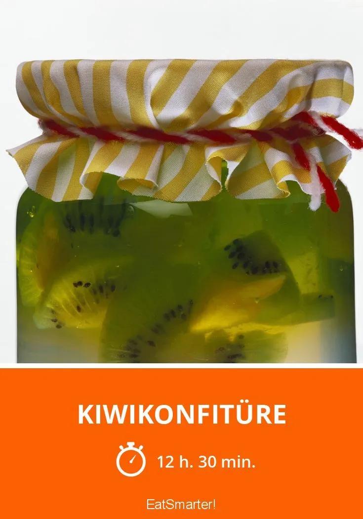Kiwikonfitüre | Rezept | Konfitüre, Kiwi, Orangenlikör