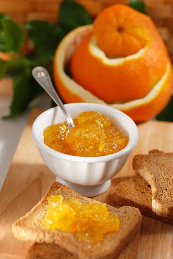 Orange marmalade in bowl stock image. Image of natural - 35817919