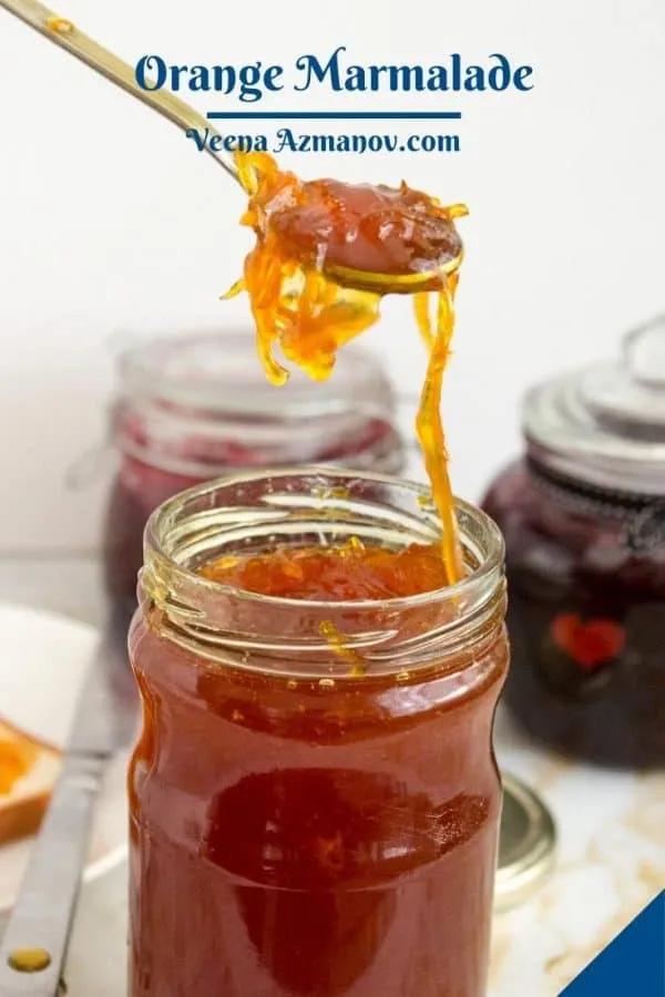 Easy Orange Marmalade Recipe - Low Sugar, No Pectin - Veena Azmanov