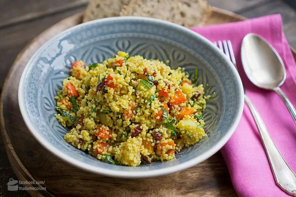 Orientalischer Couscous-Salat mit geröstetem Gemüse - Madame Cuisine