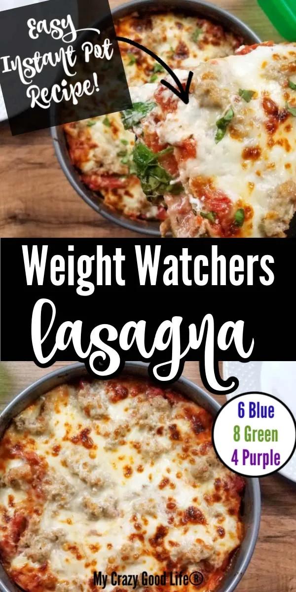 Weight Watchers Lasagna Recipe | My Crazy Good Life