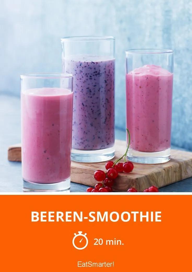 Beeren-Smoothie mit Milch | Rezept | Beeren smoothie, Smoothie, Beeren