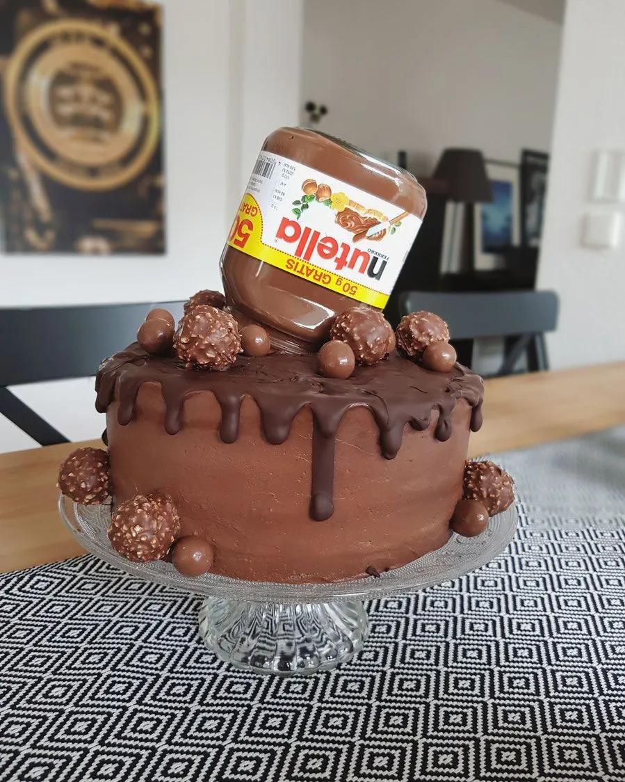 Nutella Torte / Nutella Cake / Birthdaycake | Kuchen und torten rezepte ...