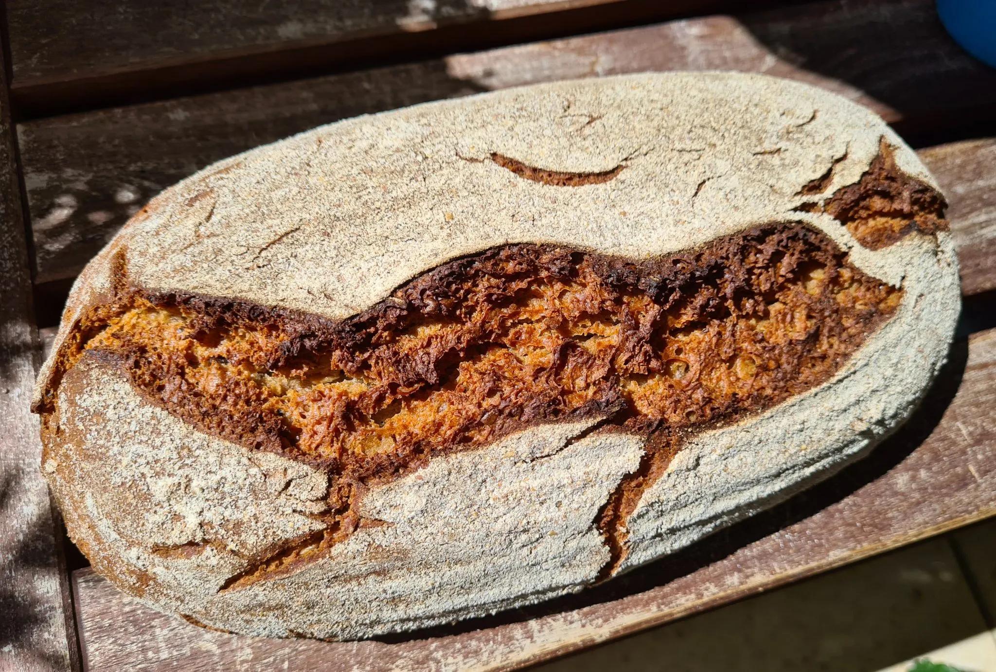 Sauerteig Roggenmischbrot mit Saaten - Backst Du Schon