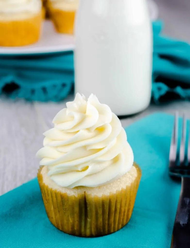 Vanilla Cupcakes with Vanilla Buttercream Frosting - Mama Needs Cake®