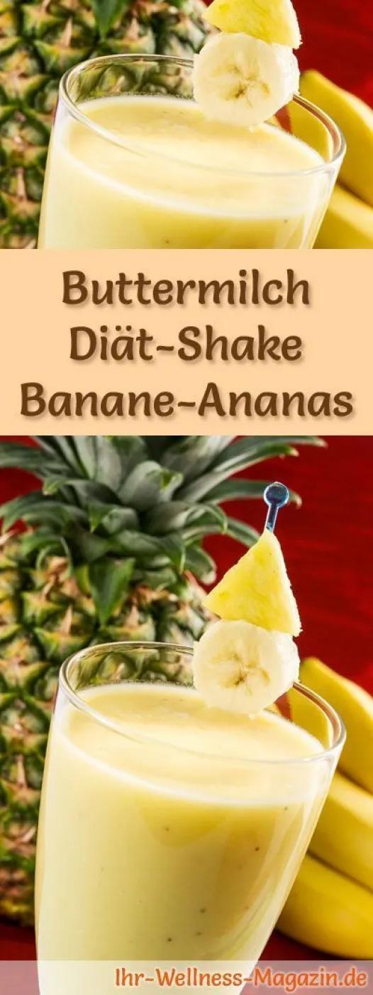 Buttermilch-Shake mit Banane und Ananas - ein Rezept mit viel Eiweiß ...