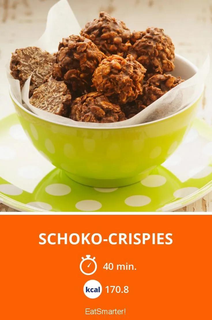 Schoko-Crispies mit Erdnuss, Haferflocken, Cornflakes und dunkler ...